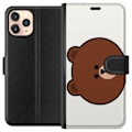 Miniatyrbillede 1 af 3: Apple iPhone 11 Pro Tegnebogsetui line friends brown