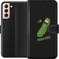 Kompatibel Tegnebogsetui til Samsung Galaxy S21 I'm Pickle Rick