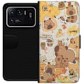 Miniatyrbillede 1 af 3: Xiaomi Mi 11 Ultra Tegnebogsetui Kawaii capybara mobilskal med gulliga djurmotiv