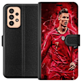 Miniatyrbillede 1 af 3: Samsung Galaxy A53 5G Tegnebogsetui Ronaldo Færdigheder - CR7 Design for Ægte Fans