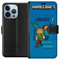 Miniatyrbillede 1 af 4: Apple iPhone 13 Pro Tegnebogsetui Minecraft Huler