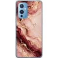 Kompatibel Mobilcover til OnePlus 9 Vinmarmor pink