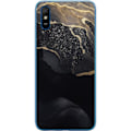 Miniatyrbillede 1 af 3: Xiaomi Redmi 9AT Gennemsigtig cover Sort guld abstrakt