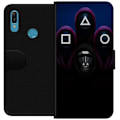 Pikkukuva 1 / 3: Huawei Y6 (2019) Lompakkokotelo Squid Game Kausi 3 Uudet Ikoni Suosittu Sarja TV Motiivi Aasialainen Draama Trendikäs Graafinen Suunnittelu