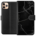 Miniatyrbillede 1 af 3: Apple iPhone 11 Pro Max Tegnebogsetui Sort marmor