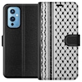Pikkukuva 1 / 3: OnePlus 9 Lompakkokotelo Palestiinalainen kuvio - perinteiseen tyyliin inspiroima keffiyeh-kangas