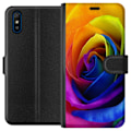 Miniatyrbillede 1 af 3: Xiaomi Redmi 9A Tegnebogsetui Regnbue Rose