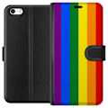 Miniatyrbillede 1 af 3: Apple iPhone 5 Tegnebogsetui Pride Flagga