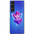Miniatyrbillede 1 af 3: Sony Xperia 1 V Gennemsigtig cover Adidas-inspireret blåt des