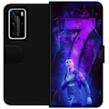 Miniatyrbillede 1 af 3: Huawei P40 Pro Tegnebogsetui Ronaldo 7 - Fodboldlegende i Handling for Fans