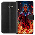 Miniatyrbillede 1 af 3: Samsung Galaxy A3 (2017) Tegnebogsetui Ronaldo Inferno - fodboldhelt i flammer