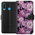 Miniatyrbillede 1 af 3: Huawei P30 lite Tegnebogsetui Blomster