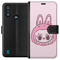 Miniatyrbillede 1 af 3: Motorola Moto E6i Tegnebogsetui Labubu Dyrekreds Bunny Udgave