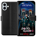 Miniatyrbild 1 av 3: Apple iPhone 16 Plus Plånboksfodral Squid Game Säsong 3 Seriefigurer Populärt TV Serie Motiv Ikoner Spänning Drama Asiatisk Design Trend
