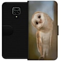 Miniatyrbillede 1 af 3: Xiaomi Redmi Note 9 Pro Tegnebogsetui Ugle Nysgerrig Blik Fuglemotiv Skov Natur Grafisk Design Populært Motiv Dyr Tema Dekoration