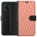 Kompatibel Tegnebogsetui til Xiaomi Mi 10 Lite 5G Orange blomstertern orange