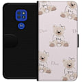 Miniatyrbillede 1 af 3: Motorola Moto G9 Play Tegnebogsetui Teddy Dior Vibes - luksuriøs bamse i modetil
