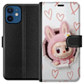 Pikkukuva 1 / 3: Apple iPhone 12 mini Lompakkokotelo Labubu Sydän Taustakuva Pop Mart Rakkausteema Hahmodesign Suosittu Motiivi Keräilytaideteossarja