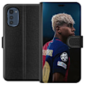 Miniatyrbillede 1 af 3: Motorola Moto E32s Tegnebogsetui Lamine Yamal - Barcelonas Wunderkind i fokus
