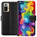 Miniatyrbild 1 av 3: Xiaomi Redmi Note 10 Pro Plånboksfodral Color Splash Abstrakt Konst Design Färgstarkt Mönster Modern Populär Väggkonst Grafiskt Trend