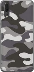 Kompatibel Mobilcover til Huawei P20 Grå camouflage grå