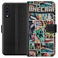Pikkukuva 1 / 3: Samsung Galaxy A50 Lompakkokotelo Minecraft Taide