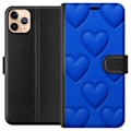 Pikkukuva 1 / 3: Apple iPhone 11 Pro Max Lompakkokotelo Siniset Sydämet