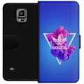 Miniatyrbillede 1 af 3: Samsung Galaxy Note 4 Tegnebogsetui Adidas-inspireret blåt de