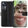 Pikkukuva 1 / 3: Xiaomi 12T Lompakkokotelo Simpanssi Selfie Rauhallinen Graafinen Suunnittelu Apinan Aihe Suosittu Urban Art Tyyli