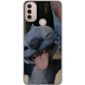 Miniatyrbillede 1 af 3: Motorola Moto E40 Gennemsigtig cover Stitch Sød Alien - Blå