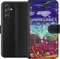 Kompatibel Tegnebogsetui til Samsung Galaxy A15 5G Minecraft