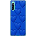 Miniatyrbillede 1 af 3: Sony Xperia 10 IV Gennemsigtig cover Blå Hjerter