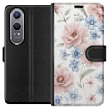 Miniatyrbilde 1 av 3: OnePlus Nord CE4 Lite Lommeboketui Romantiske blomster