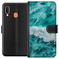 Miniatyrbillede 1 af 3: Samsung Galaxy A20e Tegnebogsetui Ocean
