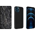 Miniatyrbillede 3 af 9: Apple iPhone 12 Pro Tegnebogsetui Sort Marmor