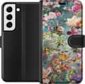 Kompatibelt Plånboksfodral till Samsung Galaxy S22 5G Blommor
