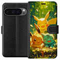 Miniatyrbillede 1 af 3: Google Pixel 9 Pro XL Tegnebogsetui Pixelmonster spillestil - farverig design til retro-elskende gamere