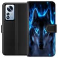 Kompatibelt Lommeboketui til Xiaomi 12 Pro Ulv