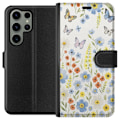 Miniatyrbillede 1 af 3: Samsung Galaxy S23 Ultra Tegnebogsetui Sommerblomster