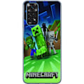 Pikkukuva 1 / 3: Xiaomi Redmi Note 11 Läpinäkyvä kuori Minecraft Creeper mobilskal i klassisk grön pixelstil