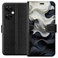 Miniatyrbild 1 av 3: OnePlus Nord CE 3 Lite Plånboksfodral Silke Svart / Vitt