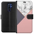 Pikkukuva 1 / 3: Xiaomi Redmi 9 Lompakkokotelo Marmori Leikkaus