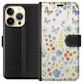 Miniatyrbillede 1 af 3: Apple iPhone 14 Pro Tegnebogsetui Sommerblomster