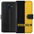 Miniatyrbild 1 av 3: Samsung Galaxy A6 (2018) Plånboksfodral Stockholm – fotboll