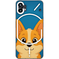 Miniatyrbild 1 av 3: Nothing Phone (1) Genomskinligt Skal Hello Corgi