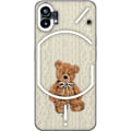 Miniatyrbillede 1 af 3: Nothing Phone (1) Gennemsigtig cover Lille Teddy – klassisk teddy i enkel design