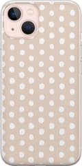 Kompatibelt Mobilskal till Apple iPhone 13 Beige vaniljprickar beige