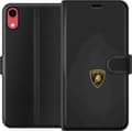 Kompatibel Tegnebogsetui til Apple iPhone XR Guldfarvet tyreemblem på sort baggrund