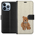 Miniatyrbillede 1 af 4: Apple iPhone 13 Pro Tegnebogsetui Lille Teddy – klassisk teddy i enkel design