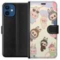 Miniatyrbillede 1 af 3: Apple iPhone 12 mini Tegnebogsetui Labubu Pop Mart Samling Motiv Figur Samling Design Populært Art Toy Pop Mart Kreativ Grafisk